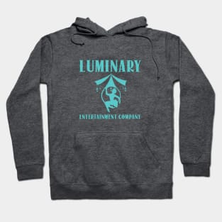 luminary entertainment company logo light teal Hoodie